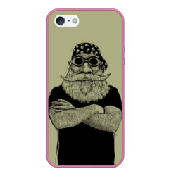 Чехол для iPhone 5/5S матовый Old Hipster