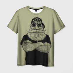 Мужская футболка 3D Old Hipster