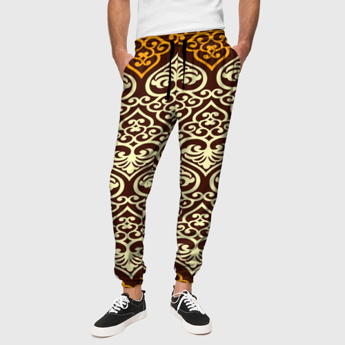 Мужские брюки 3D Турецкий узор, цвет 3D печать - фото 4