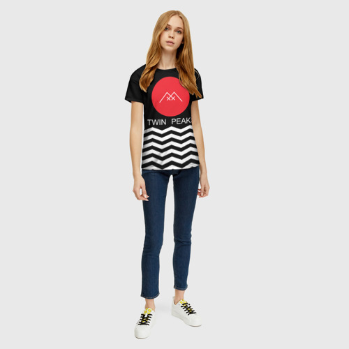Женская футболка 3D Твин Пикс - фото 5