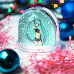 Игрушка Снежный шар Рисованная Miku Hatsune - фото 2