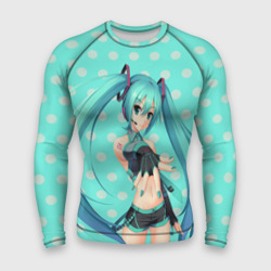 Мужской рашгард 3D Рисованная Miku Hatsune