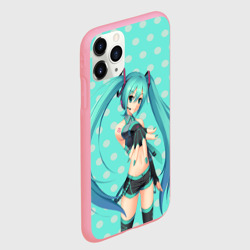 Чехол для iPhone 11 Pro Max матовый Рисованная Miku Hatsune - фото 2