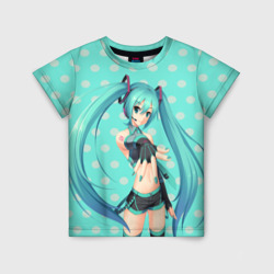 Детская футболка 3D Рисованная Miku Hatsune