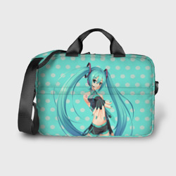 Сумка для ноутбука 3D Рисованная Miku Hatsune