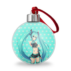 Ёлочный шар Рисованная Miku Hatsune