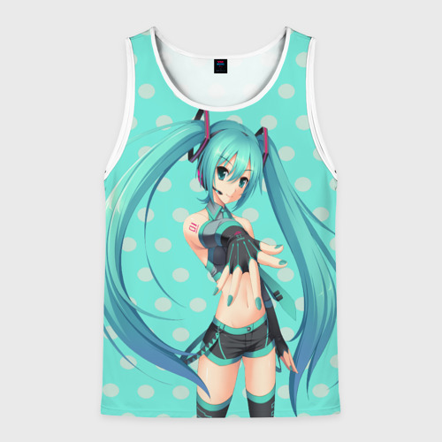 Мужская майка 3D Рисованная Miku Hatsune, цвет 3D печать