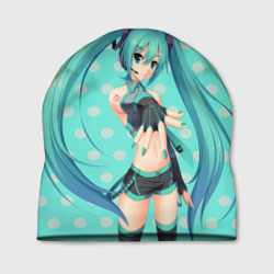 Шапка 3D Рисованная Miku Hatsune