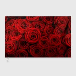 Флаг 3D Красные розы