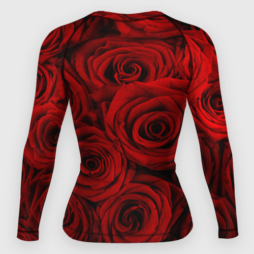 Женский рашгард 3D Красные розы, цвет 3D печать - фото 2