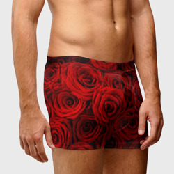 Мужские трусы 3D Красные розы - фото 2
