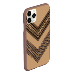 Чехол для iPhone 11 Pro Max матовый Tribal V-shape - фото 2