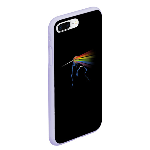 Чехол для iPhone 7Plus/8 Plus матовый Pink Floyd Cookie Monster, цвет светло-сиреневый - фото 3