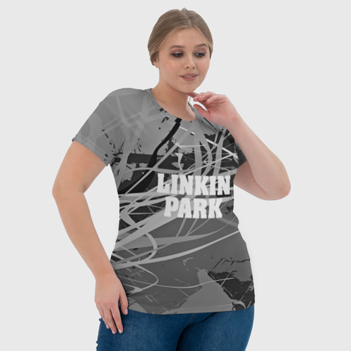 Женская футболка 3D linkin park, цвет 3D печать - фото 6