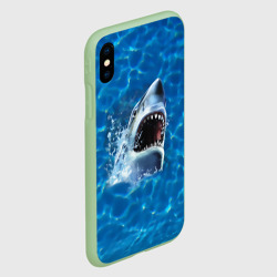 Чехол для iPhone XS Max матовый Пасть акулы - фото 2