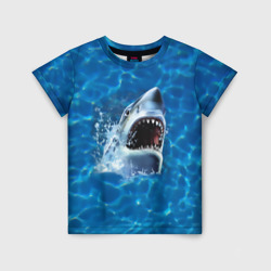 Детская футболка 3D Пасть акулы