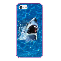 Чехол для iPhone 5/5S матовый Пасть акулы