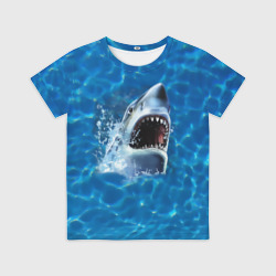 Детская футболка 3D Пасть акулы