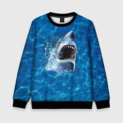 Детский свитшот 3D Пасть акулы