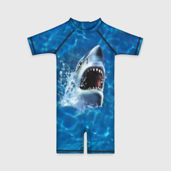 Детский купальный костюм 3D Пасть акулы