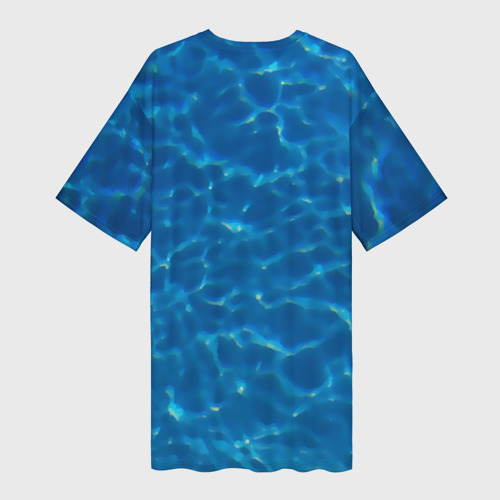 Платье-футболка 3D Пасть акулы, цвет 3D печать - фото 2