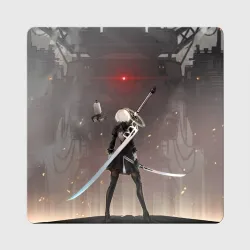 Магнит виниловый Квадрат Мечница 2B: Nier