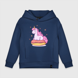 Детское худи Oversize хлопок Единорог