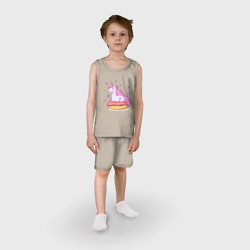 Детская пижама с шортами хлопок Единорог - фото 2