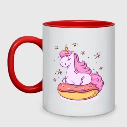Кружка двухцветная Единорог