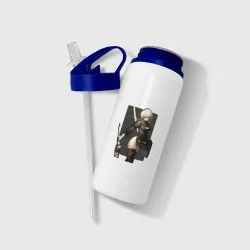 Бутылка для воды с трубочкой Nier Automata - фото 2
