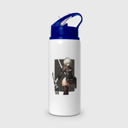 Бутылка для воды с трубочкой Nier Automata