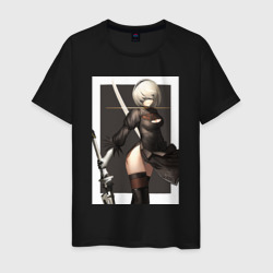 Nier Automata – Мужская футболка хлопок с принтом купить со скидкой в -20%