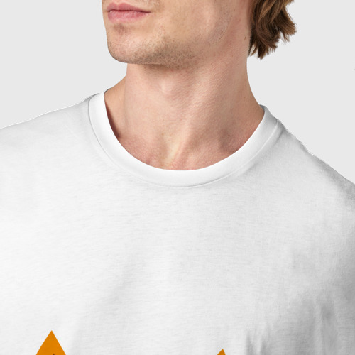 Мужская футболка хлопок Хитрый лис, цвет белый - фото 6