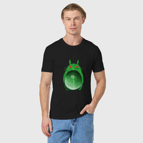Мужская футболка хлопок Хранитель леса, цвет черный - фото 3