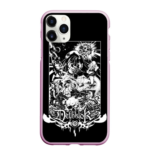 Чехол для iPhone 11 Pro Max матовый Metalocalypse Dethklok 1, цвет розовый