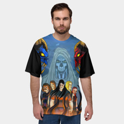 Мужская футболка oversize 3D Metalocalypse Dethklok 1 - фото 2