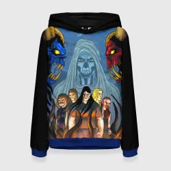 Женская толстовка 3D Metalocalypse - Dethklok band