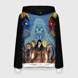Женская толстовка 3D Metalocalypse - Dethklok band