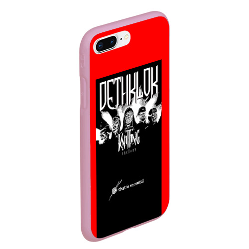 Чехол для iPhone 7Plus/8 Plus матовый Metalocalypse (Dethklok) 1, цвет розовый - фото 3