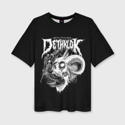 Женская футболка oversize 3D Metalocalypse Dethklok 1