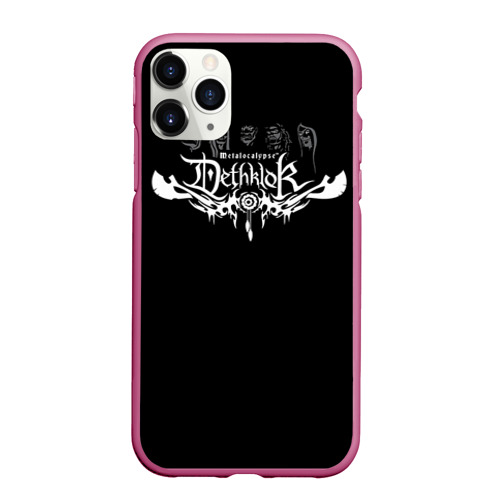 Чехол для iPhone 11 Pro Max матовый Metalocalypse Dethklok 11, цвет малиновый