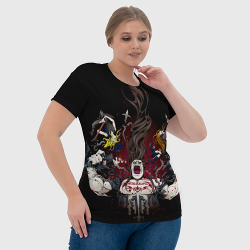 Женская футболка 3D Metalocalypse (Dethklok) 13, цвет 3D печать - фото 6