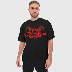 Мужская футболка oversize 3D Metalocalypse (Dethklok) 1 - фото 2