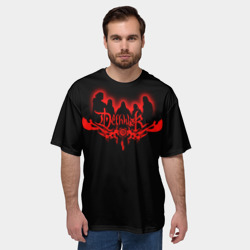 Мужская футболка oversize 3D Metalocalypse (Dethklok) 1 - фото 2