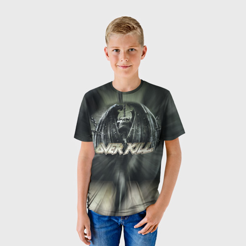 Детская футболка 3D с принтом Overkill 5, фото на моделе #1