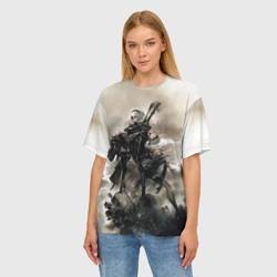 Женская футболка oversize 3D Nier Automata - фото 2