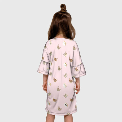 Детское платье 3D Котики, цвет 3D печать - фото 5