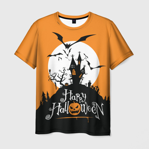 Мужская футболка 3D Happy Halloween