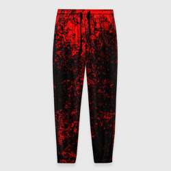 Спортивные штаны 3D Брызги красок(red style) (Мужские)