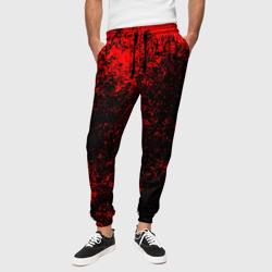 Брызги красокred style – Мужские брюки 3D с принтом купить